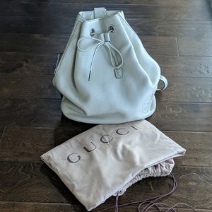 Authentic Gucci Bucket Bag - Off White